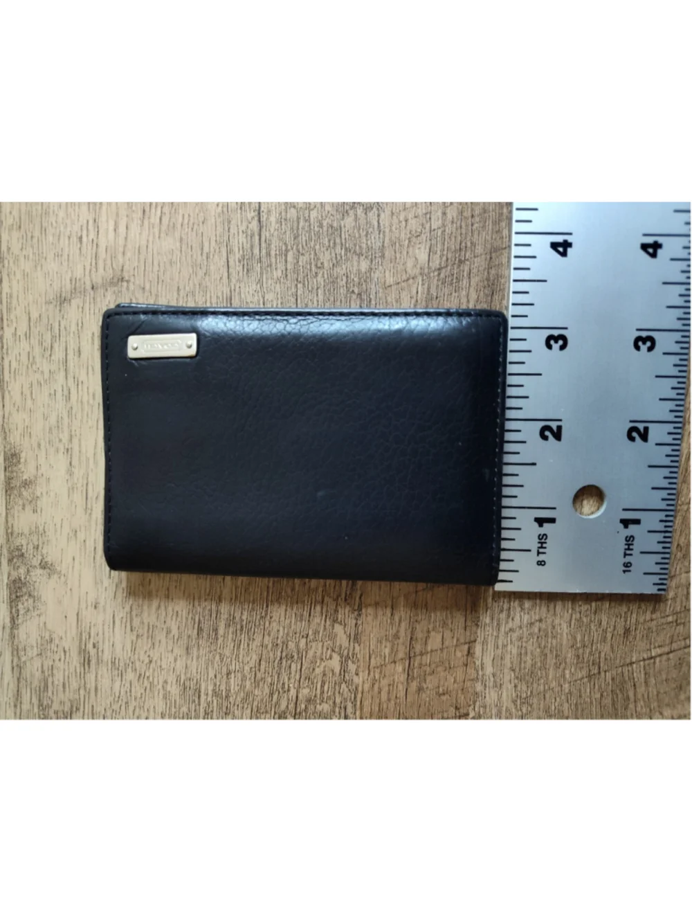 Men's Coach Black Leather Card Case Wallet